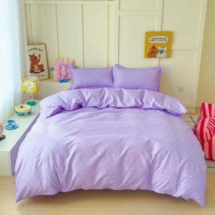 91家纺网 家纺一手货源 找家纺 （总）绒裕家纺 2025新款全棉直播热款130克加厚磨毛四件套系列学生宿舍三件套