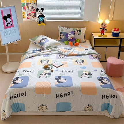 91家纺网 家纺一手货源 找家纺 （总） 暖生活 2025新款牛奶针织棉大豆夏被（长期款）