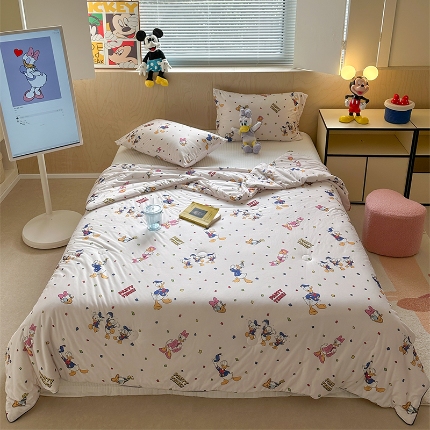 91家纺网 家纺一手货源 找家纺 （总） 暖生活 2025新款牛奶针织棉大豆夏被（长期款）