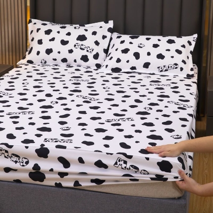 91家纺网 家纺一手货源 找家纺 （总）帛洵 2025新款舒适亲肤加厚130克植物羊绒印花床笠