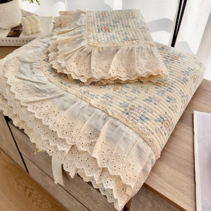 91家纺网 家纺一手货源 找家纺 尊妙被业 （总）2025春夏新款全棉纯棉印花床盖三件套