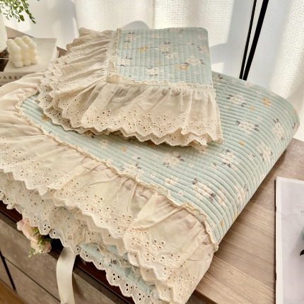 91家纺网 家纺一手货源 找家纺 尊妙被业 （总）2025春夏新款全棉纯棉印花床盖三件套