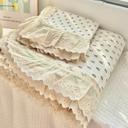 91家纺网 家纺一手货源 找家纺 尊妙被业 （总）2025春夏新款全棉纯棉印花床盖三件套