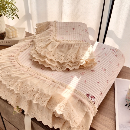 91家纺网 家纺一手货源 找家纺 尊妙被业 （总）2025春夏新款全棉纯棉印花床盖三件套