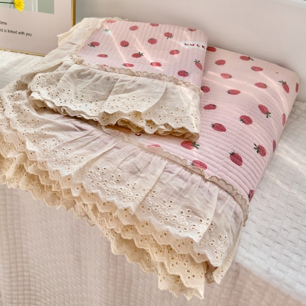 91家纺网 家纺一手货源 找家纺 尊妙被业 （总）2025春夏新款全棉纯棉印花床盖三件套