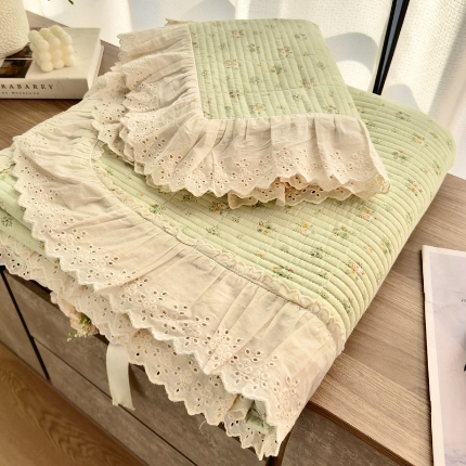 91家纺网 家纺一手货源 找家纺 尊妙被业 （总）2025春夏新款全棉纯棉印花床盖三件套