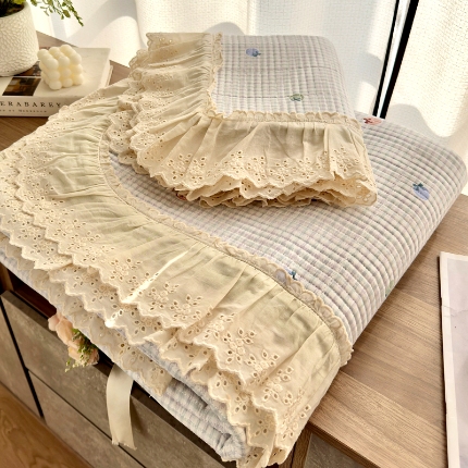 91家纺网 家纺一手货源 找家纺 尊妙被业 （总）2025春夏新款全棉纯棉印花床盖三件套