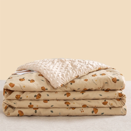 91家纺网 家纺一手货源 找家纺 （总）米乐被业 2025新款水洗棉凉豆豆夏被