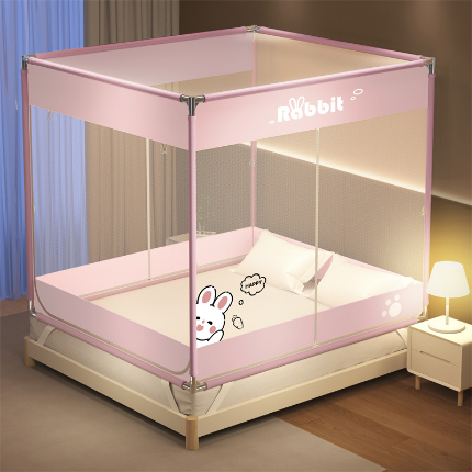 91家纺网 家纺一手货源 找家纺 （总）三夏光年 2024新款方顶坐床式蚊帐