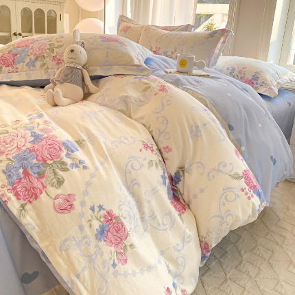 91家纺网 家纺一手货源 找家纺 （总）凌鼎 2025新款13070全棉印花款四件套