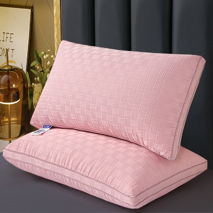 兴丝露枕芯 华夫格枕芯 羽丝枕 立体枕 双边枕 中高枕头 按摩护颈枕 成人枕芯 舒适枕