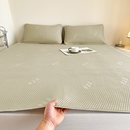 91家纺网 家纺一手货源 找家纺 （总）凉百百 2024春夏新款冰豆豆凉感冰豆豆小米粒席空调席