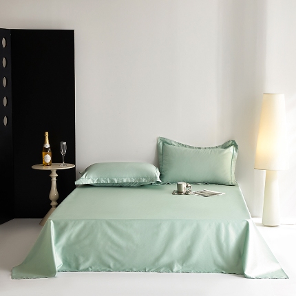 91家纺网 家纺一手货源 找家纺 （总）2025年新款100支全棉贡缎纯色纯棉床单素色