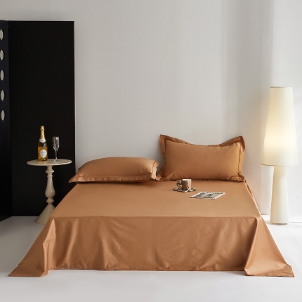 91家纺网 家纺一手货源 找家纺 （总）2025年新款100支全棉贡缎纯色纯棉床单素色