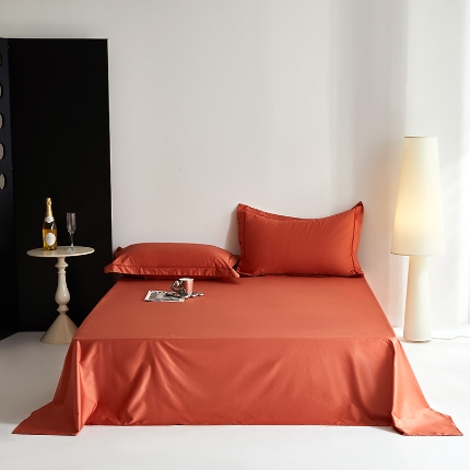 91家纺网 家纺一手货源 找家纺 （总）2025年新款100支全棉贡缎纯色纯棉床单素色