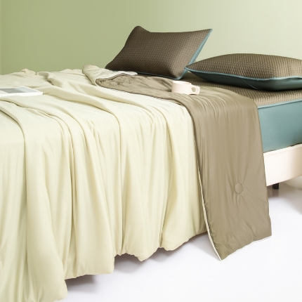 91家纺网 家纺一手货源 找家纺 （总）莱登卡奴 2025新款A类云母凉感丝夏被四件套夏凉被空调被子被芯