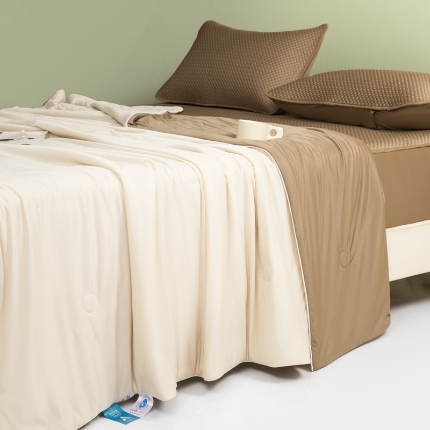 91家纺网 家纺一手货源 找家纺 （总）莱登卡奴 2025新款A类云母凉感丝夏被四件套夏凉被空调被子被芯