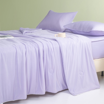 91家纺网 家纺一手货源 找家纺 （总）莱登卡奴 2025新款A类云母凉感丝夏被四件套夏凉被空调被子被芯