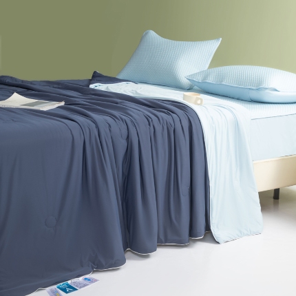 91家纺网 家纺一手货源 找家纺 （总）莱登卡奴 2025新款A类云母凉感丝夏被四件套夏凉被空调被子被芯