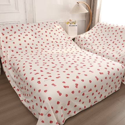 91家纺网 家纺一手货源 找家纺 （总）布兰鸟【防尘布】2025新款精细印花乐园卡通风防尘布床风格