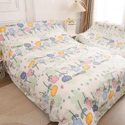 91家纺网 家纺一手货源 找家纺 （总）布兰鸟【防尘布】2025新款精细印花乐园卡通风防尘布床风格