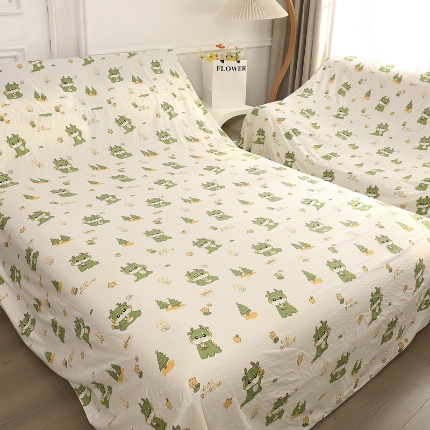 91家纺网 家纺一手货源 找家纺 （总）布兰鸟【防尘布】2025新款精细印花乐园卡通风防尘布床风格