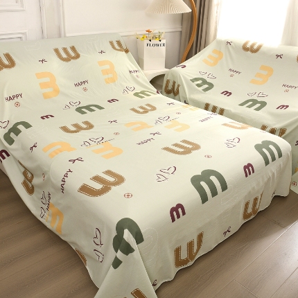 91家纺网 家纺一手货源 找家纺 （总）布兰鸟【防尘布】2025新款精细印花乐园卡通风防尘布床风格