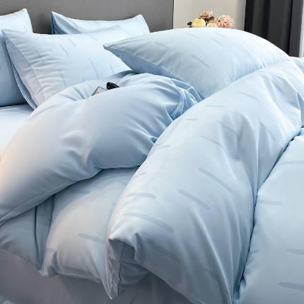 91家纺网 家纺一手货源 找家纺 （总）经年 2025新款高克重亲肤棉数码印花四件套-流星