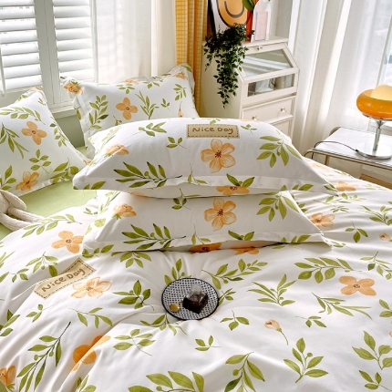 91家纺网 家纺一手货源 找家纺 （总）好亿来 2025新款植物羊绒加厚斜纹磨毛四件套