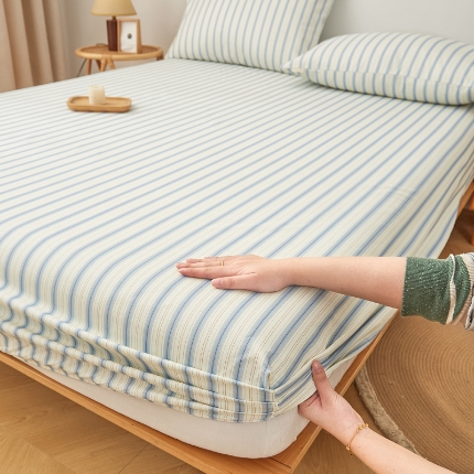 91家纺网 家纺一手货源 找家纺 （总）慕梵家居 2025新款全棉老粗布床笠无印风纯棉床罩