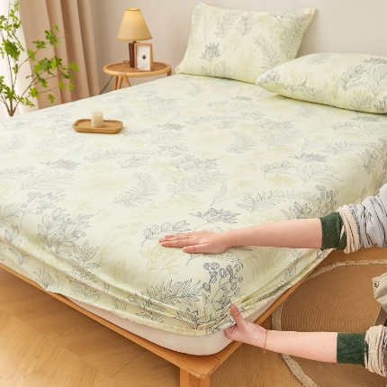 91家纺网 家纺一手货源 找家纺 （总）慕梵家居 2025新款全棉老粗布床笠无印风纯棉床罩