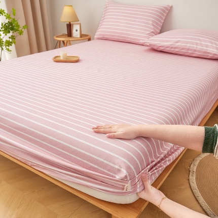 91家纺网 家纺一手货源 找家纺 （总）慕梵家居 2025新款全棉老粗布床笠无印风纯棉床罩