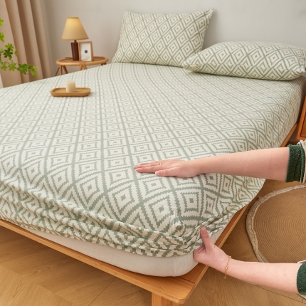 91家纺网 家纺一手货源 找家纺 （总）慕梵家居 2025新款全棉老粗布床笠无印风纯棉床罩