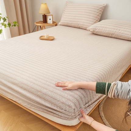 91家纺网 家纺一手货源 找家纺 （总）慕梵家居 2025新款全棉老粗布床笠无印风纯棉床罩