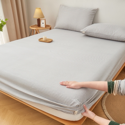 91家纺网 家纺一手货源 找家纺 （总）慕梵家居 2025新款全棉老粗布床笠无印风纯棉床罩