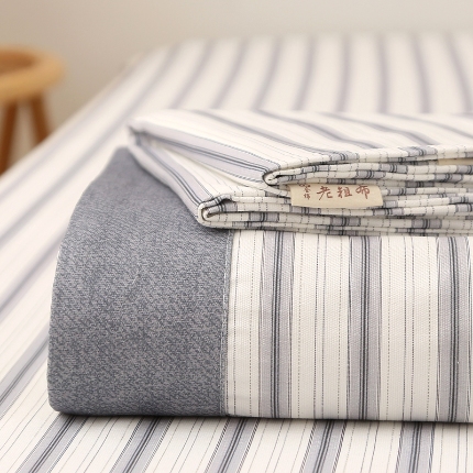 91家纺网 家纺一手货源 找家纺 （总）慕梵家居 100全棉加厚老粗布床单三件套纯棉宽包边被单凉席