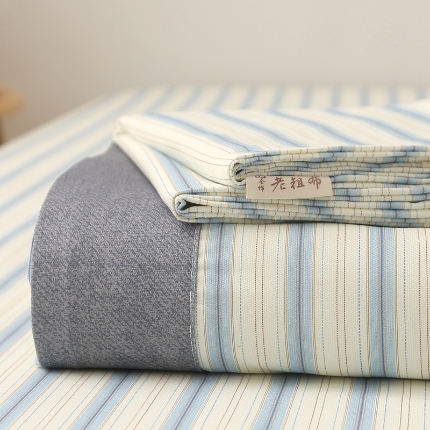 91家纺网 家纺一手货源 找家纺 （总）慕梵家居 100全棉加厚老粗布床单三件套纯棉宽包边被单凉席
