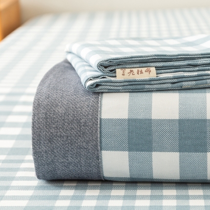 91家纺网 家纺一手货源 找家纺 （总）慕梵家居 100全棉加厚老粗布床单三件套纯棉宽包边被单凉席