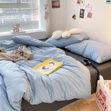 91家纺网 家纺一手货源 找家纺 【91特价】优宜家 新款磨毛双拼四件套