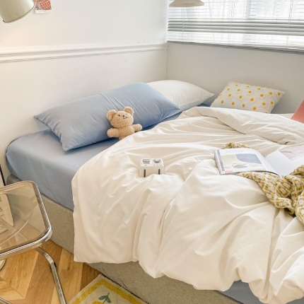 91家纺网 家纺一手货源 找家纺 【91特价】优宜家 新款磨毛双拼四件套