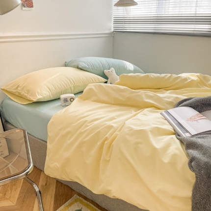 91家纺网 家纺一手货源 找家纺 【91特价】优宜家 新款磨毛双拼四件套