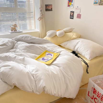 91家纺网 家纺一手货源 找家纺 【91特价】优宜家 新款磨毛双拼四件套