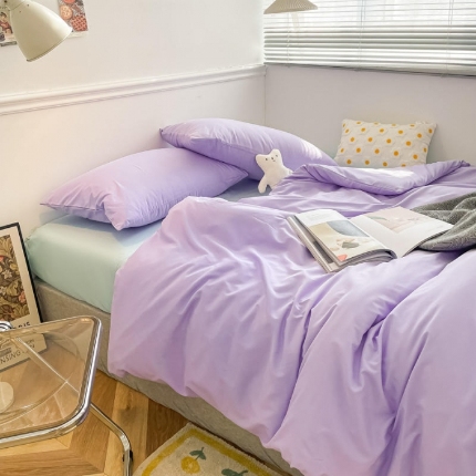 91家纺网 家纺一手货源 找家纺 【91特价】优宜家 新款磨毛双拼四件套