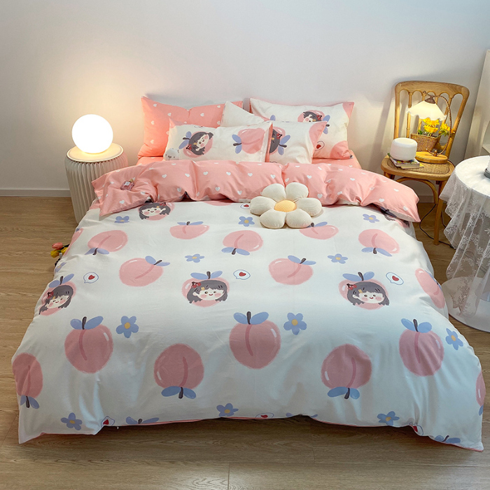 91家纺网 家纺一手货源 找家纺 （总2）简宜家居2021新款全棉小清新四件套