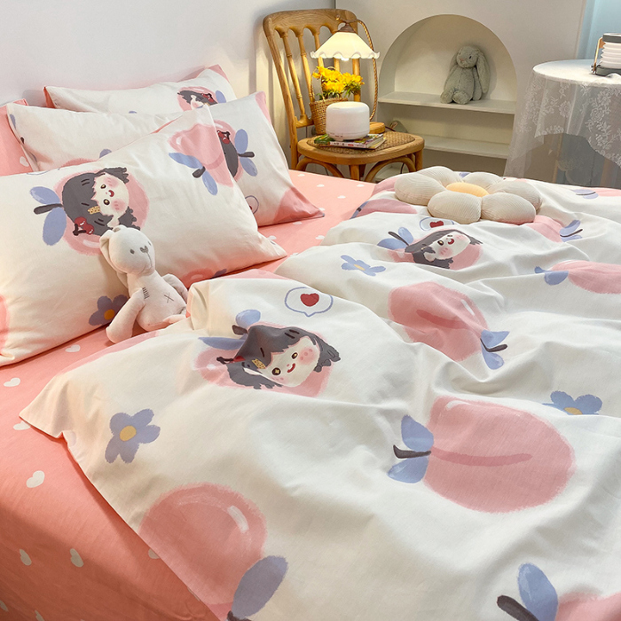 91家纺网 家纺一手货源 找家纺 （总2）简宜家居2021新款全棉小清新四件套