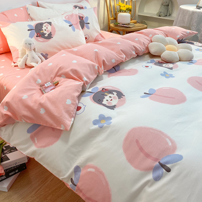 91家纺网 家纺一手货源 找家纺 （总2）简宜家居2021新款全棉小清新四件套