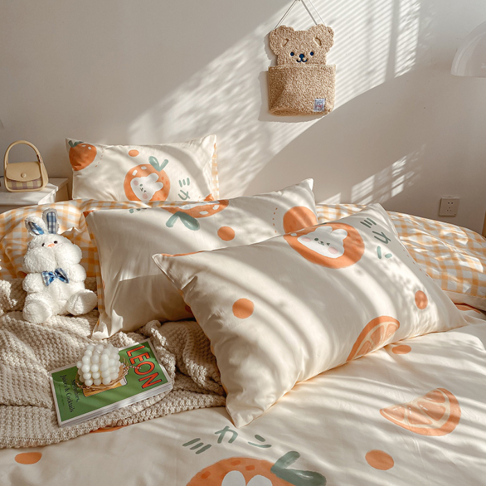 91家纺网 家纺一手货源 找家纺 （总）简宜家居2022新款全棉卡通印花小清新四件套-卡通系列