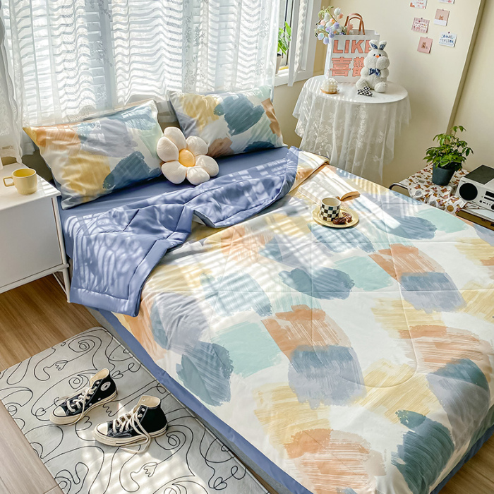 91家纺网 家纺一手货源 找家纺 （总）简宜家居 2022新款纯棉大豆夏被空调被