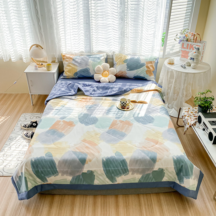 91家纺网 家纺一手货源 找家纺 （总）简宜家居 2022新款纯棉大豆夏被空调被