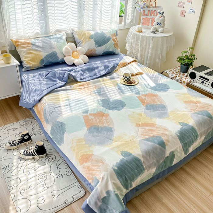 91家纺网 家纺一手货源 找家纺 （总）简宜家居 2022新款纯棉大豆夏被空调被